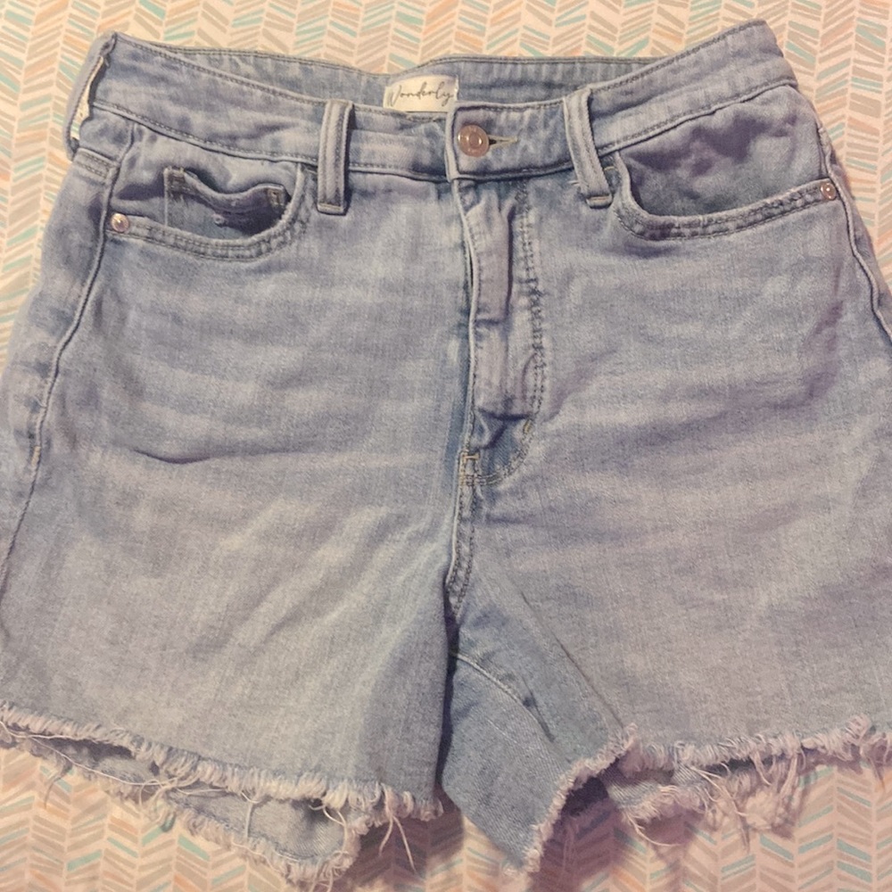 Blue jean shorts